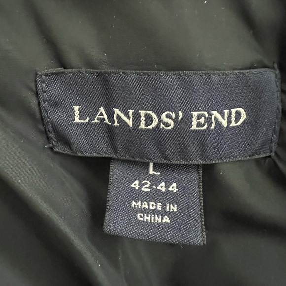 Mens Lands End Down jacket Large, superior quality, great preowned condition - Picture 4 of 11